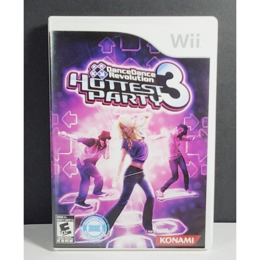 Wii Dance Dance Revolution Hottest Party 3 Nintendo Game, Tested Working